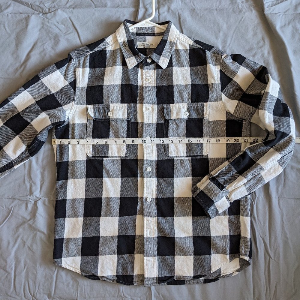Madewell S Twill Shirt in Buffalo Check - Like New